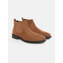 Carlton London Men Round Toe Chelsea Boots