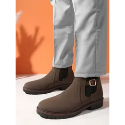 Carlton London Men Solid Chelsea Boots