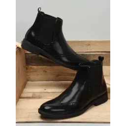 Carlton London Men's Black Chelsea Boots