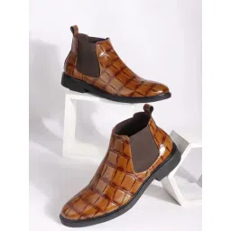 Carlton London Men's Tan Chelsea Boots