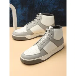 Carlton London sports Men Mid Top Colourblocked Lightweight Comfort Insole Sneakers