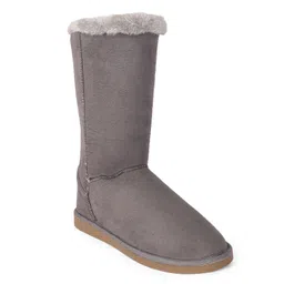 Carlton London Womens Ankle-High Cozy Winter Boot with Side Zipper