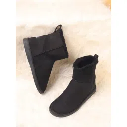 Carlton London Women's Black Snow Boots