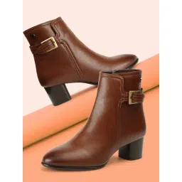 Carlton London Women's Tan Casual Booties