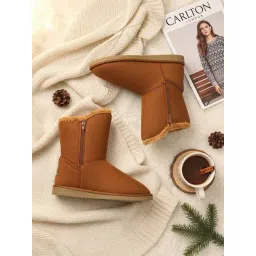 Carlton London Women's Tan Snow Boots