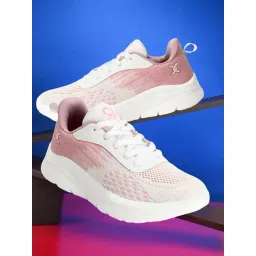 Carlton London Women's White & Pink Sneakers