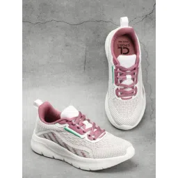 Carlton London Women's White & Purple Sneakers