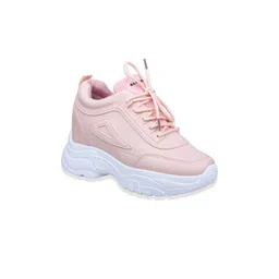 CASSIEY Women Pink High Heel Running Sports Shoes