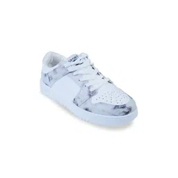 CASSIEY Women White Printed Sneakers