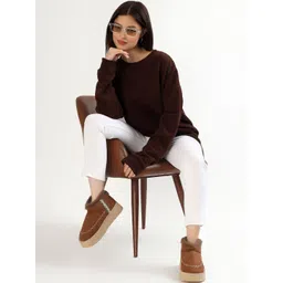 CASSIEY Women Winter Faux Fur Boots