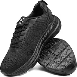 Casual Shoes for Woman, Stylish & Comfortable Footwear, Material Knitted Upper, Lightweight & Breathable, Lace Up Closure, Sports, Running, Walking Shoe for Girls, Size 3 to 8 UK