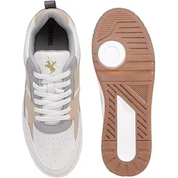 Casual Sneaker Shoes for Men l Lightweight & Comfortable with Cushioned Insole Polyurethane (PU) Upper TPR Sole Lace-Up Closure