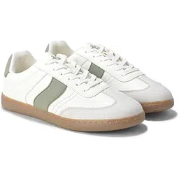 Casual Sneaker Shoes for Men l Lightweight & Comfortable with Cushioned Insole PU (Polyurethane) Upper TPR Sole Lace-Up Closure (P_MFTW00137E)