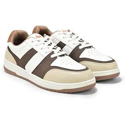 Casual Sneaker Shoes for Men l Lightweight & Comfortable with Cushioned Insole PU (Polyurethane) Upper TPR Sole Lace-Up Closure (P_MFTW00138E)