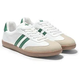 Casual Sneaker Shoes for Men White Green (MFTW00140_WHITEGREEN_8)