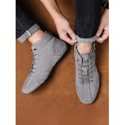 Casual Sneaker Shoes For Men's | Premium High Tops With Soft Cushion Insole, Boots For Men