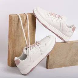 Casual Sneaker Shoes|Stylish And Comfortable Lace-Up Style Soft Cushioned Insole Sneakers For Women