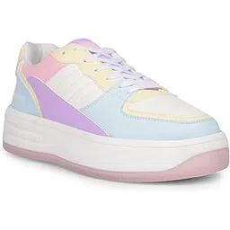 Casual Sneakers Sports Shoes for Women/Girls and Fashionable Trendy Comfortable Shoes Multi