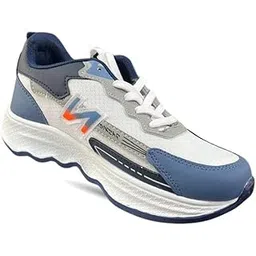 Casual wear Running Shoes with Laces-Up for Men's White