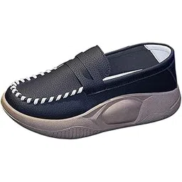 Casual Women Shoes Comfortable Slip On Soft For Indoor Outdoor Walking Black 39 | Womens Shoes | Flats & Oxfords