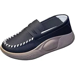 Casual Women Shoes Comfortable Slip On Soft for Indoor Outdoor Walking Black 40|Clothing Shoes & Accessories | Womens Shoes | Flats & Oxfords