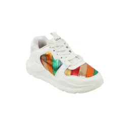 Catwalk Women Round Toe White Sneakers
