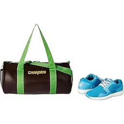 Charged Sports Bag Adena Brown with Gowin Sports Training Shoe Thrust Sky Size 6