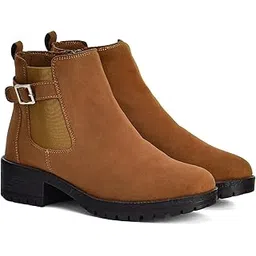 Chelsea Boot Suede for Women | Bold stylish strap| Elegance| attractive | premium | Fur Lining | Stylish Casual Shoes|Comfortable Fit