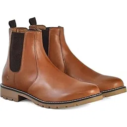 Chelsea Leather Boot for Men| Premium crust leather | lined with leather | Stylish Casual Shoes|Comfortable Fit