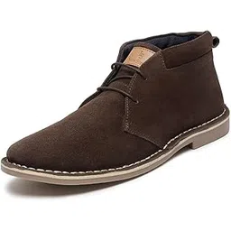 Chukka Boots For Men| Suede Leather Boots for Men| High Ankle Casual Boot | Casual Office & Trekking Shoes | Hiking Boots for Men | Stitch Down Desert Boots |Size-UK07 Brown [LSSDSUCKCUBB_]