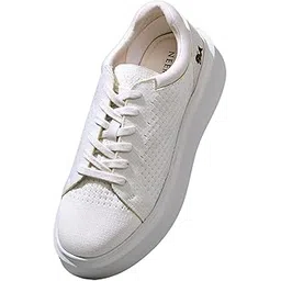 Chunky Lace Ups for Women | Breathable Knit Upper, Cushioned EVA Sole | Lightweight, Flexible Shoes, Everyday Comfort Sneakers