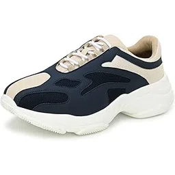 Chunky Sneaker for Men | Bold & Trendy Design | Lightweight & Comfortable with Cushioned Insole | Men's Chunky Sneakers with Attitude |Perfect for Streetwear & Casual Outfits (Flare)