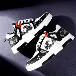 Chunky Sole Sports Shoes for Men (Black) Sneakers For Men