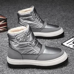 Chunky Winter Work Shoes For Men Warm Winter Men's Waterproof Snow Shoe For Man Boots For Men