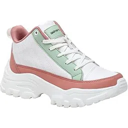 Chunky Women Casual Sneaker, Cloud Hopper Classic Rounded to Pampering Cushioned Extra Comfort Lace-Up
