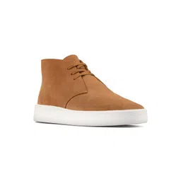 Clarks Women Tan Suede Flat Boots