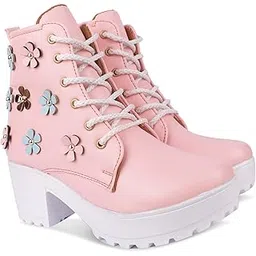 Classic Black Boots for Women & Girls – Fashionable High Ankle Winter Shoes Soft Insole Lightweight & Durable – Casual Wear