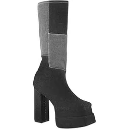 Classy Trendy Comfortable Knees Length Block Heel Zipper Boots for Womens & Girls