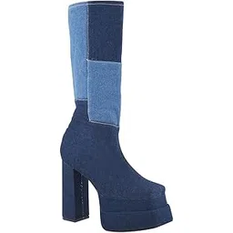 Classy Trendy Comfortable Knees Length Block Heel Zipper Boots for Womens & Girls
