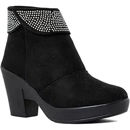 Cleo Block Heel Cuff Boots for Women