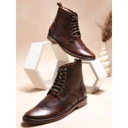 Clog London Men's Brown Derby Boots