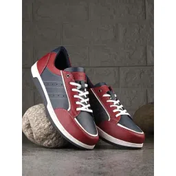 Clog London Men's Red Casual Sneakers