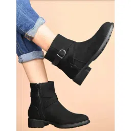Clog London Women's Black Casual Booties