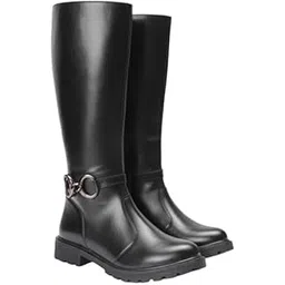 Clyde Black Vegan Lace-Up Boots for Women | Comfortable Casual Footwear | Faux Vegan Leather | Size 40 | Side Zip Closure | Water Resistant Flats | All-Season Wear