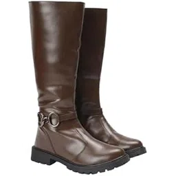 Clyde Brown Vegan Lace-Up Boots for Women | Comfortable Casual Footwear | Faux Vegan Leather | Size 38 | Side Zip Closure | Water Resistant Flats | All-Season Wear