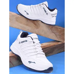 CLYMB Men Round Toe Lace-Ups Sneakers