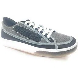 Coasters CTR AIR-5 Anti-Skid Canvas Sneakers for Unisex Adults (Black/Grey Shade UK7)