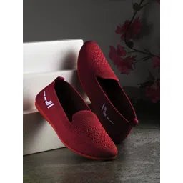 COGS Women Woven Design Flyknit Slip-On Sneakers