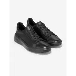 Cole Haan Men Black Leather Sneakers