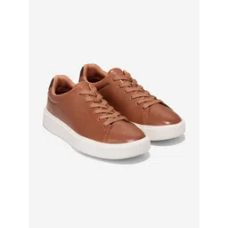 Cole Haan Men GRAND CROSSCOURT TRAVELER Tan Sneakers